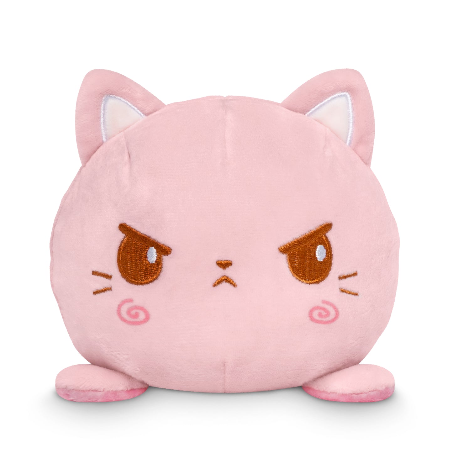 Strawberry Kitty Roll 4" Strawberry Cake-Scented Reversible Plushie
