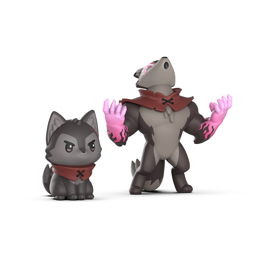 Mowl tentacle（テンタクル） wolf gray Casting Shadows: Nuzzle Thornwood & Nuzzle the Savage Vinyl Figure