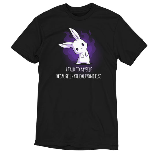 A black I Hate Everyone T-shirt from TeeTurtle that says 