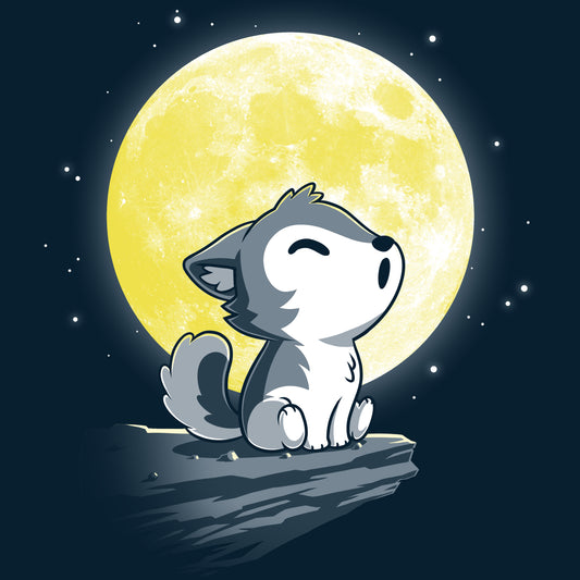 A Lil' Werewolf sitting on top of a rock by TeeTurtle.