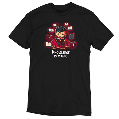 A Marvel T-shirt featuring Doctor Strange with the phrase "Knowledge Is Magic" by Marvel.