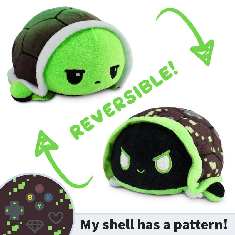 TeeTurtle Reversible Turtle Plushie (Video Games Shell)