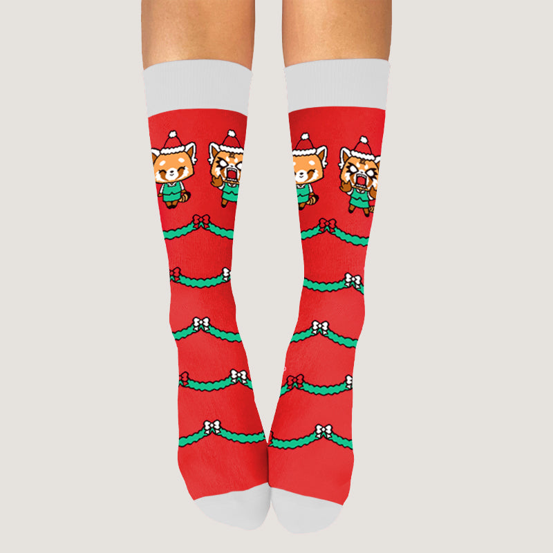 Aggretusko Holiday Socks