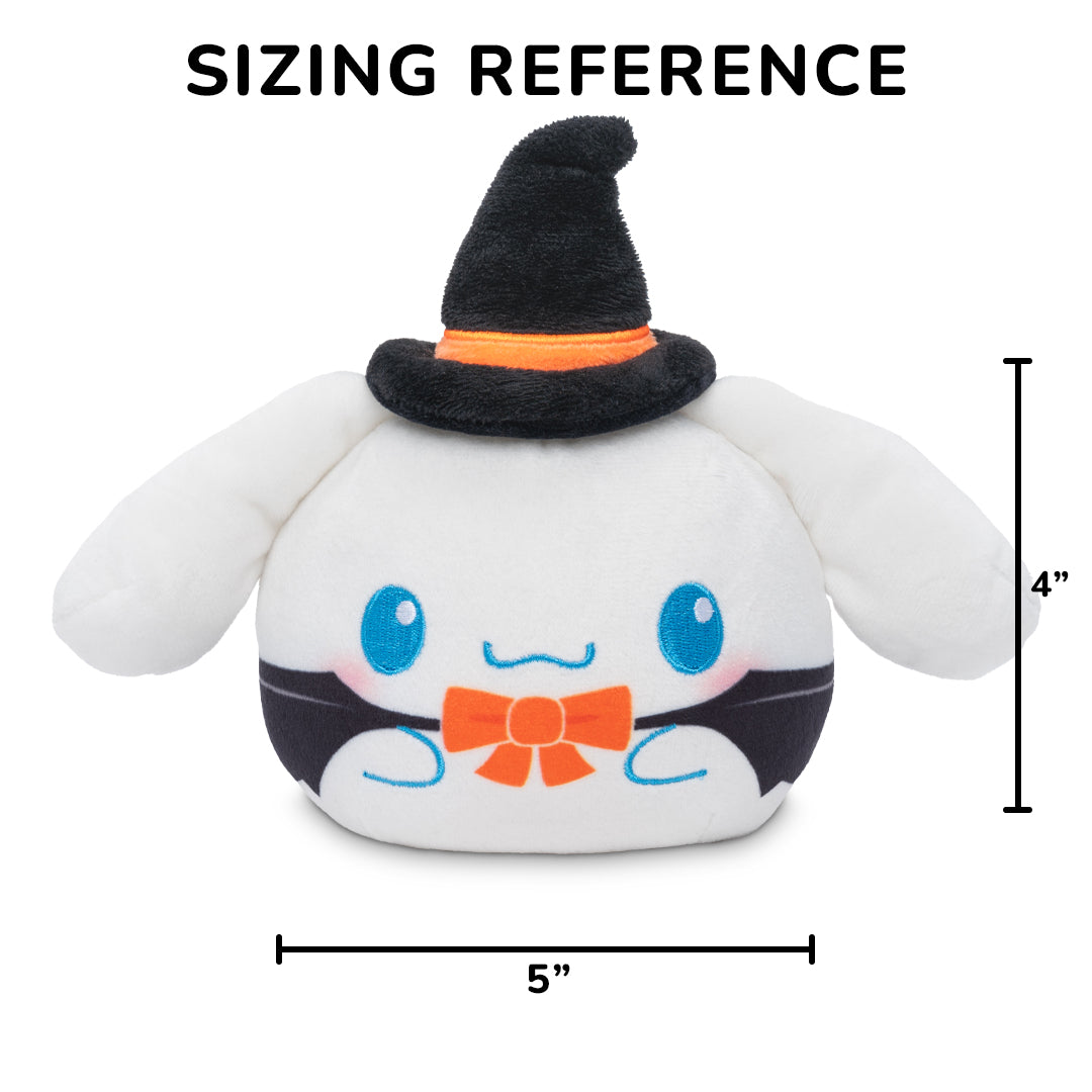 Halloween Witch Cinnamoroll 4" Reversible Plushie 5 inch wide by 4 inch tall