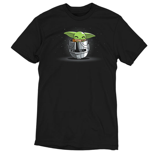 Officially licensed Star Wars Mandalorian Grogu Helmet Playtime T-shirt.