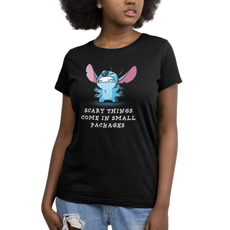 Disney's Scary Things Come in Small Packages women's t-shirt.
