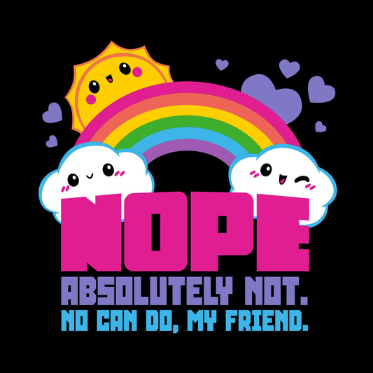 Comfortable Absolutely Not black T-shirt from TeeTurtle.