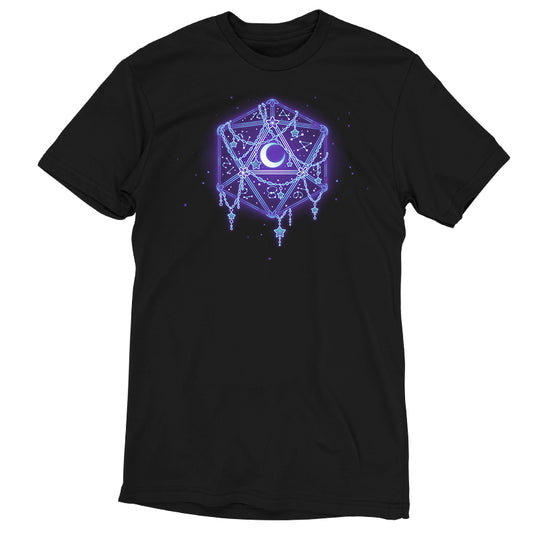 A Celestial D20 t-shirt featuring a d20 image by TeeTurtle.