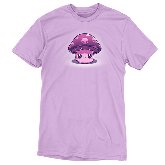 A Deadly Little Mushroom lavender t-shirt from TeeTurtle.