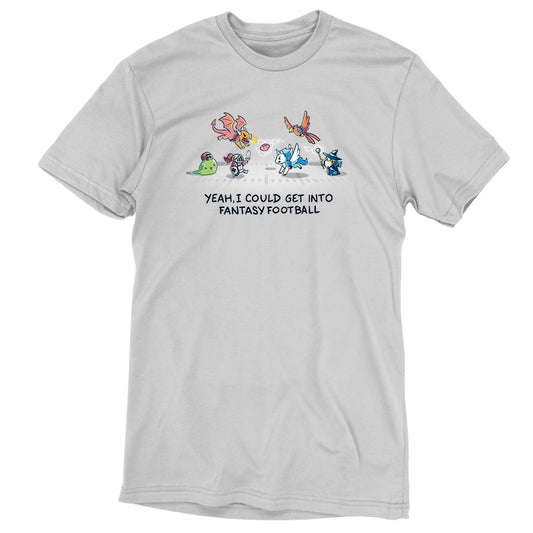 A TeeTurtle fantasy football t-shirt with a dragon design.