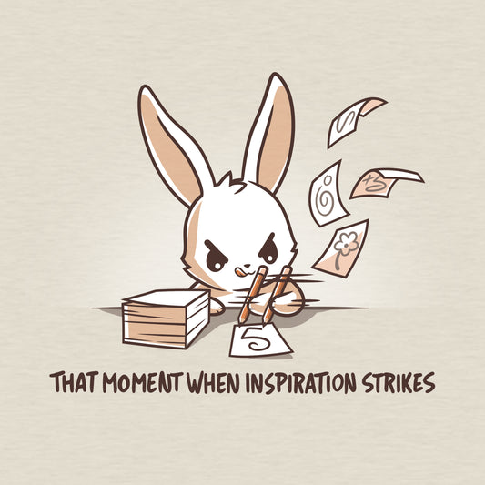 That moment of When Inspiration Strikes, wrapped in the comfort of a TeeTurtle T-shirt.