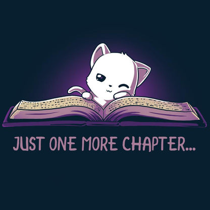 Just One More Chapter Navy Blue T-shirt by TeeTurtle.