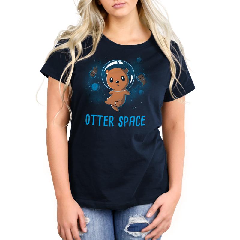 TeeTurtle's Otter Space women's t-shirt.