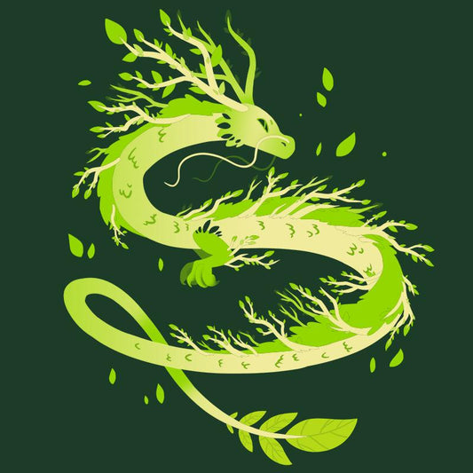 Keywords: Spring Dragon, leaves
Sentence: The Spring Dragon from TeeTurtle grows vibrant green leaves.