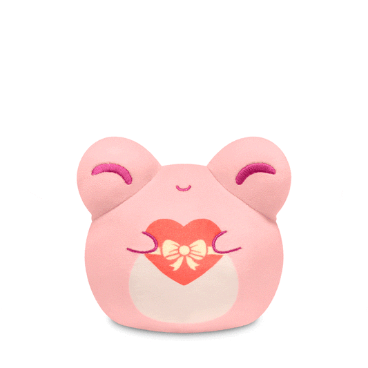 A pink TeeTurtle Plushiverse My Froggy Valentine 4