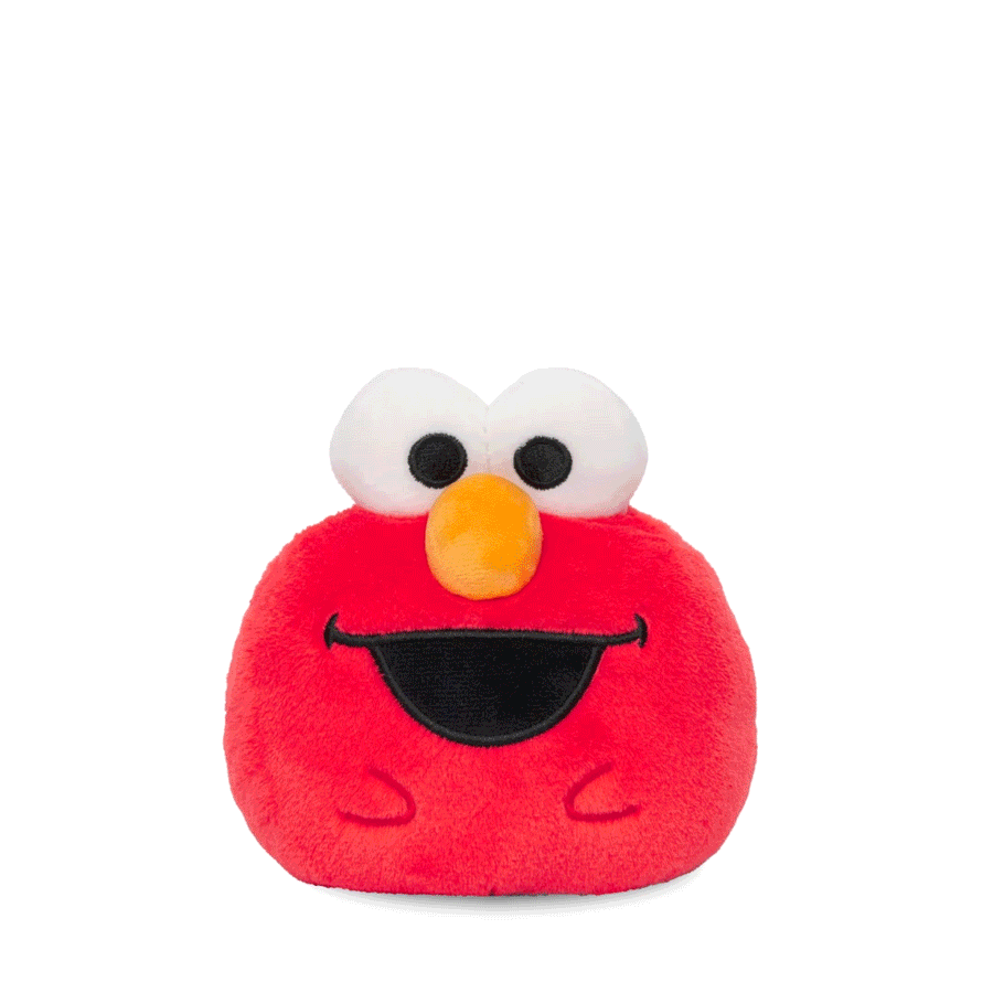 Elmo & Cookie Monster 4" Reversible Plushie flip GIF