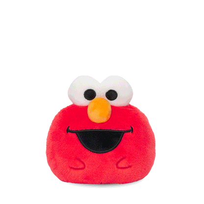 Elmo & Cookie Monster 4" Reversible Plushie flip GIF