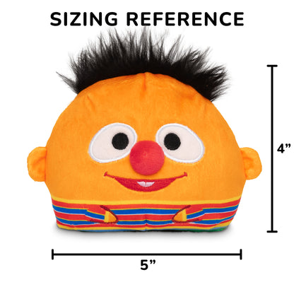 Bert & Ernie 4" Reversible Plushie sizing reference
