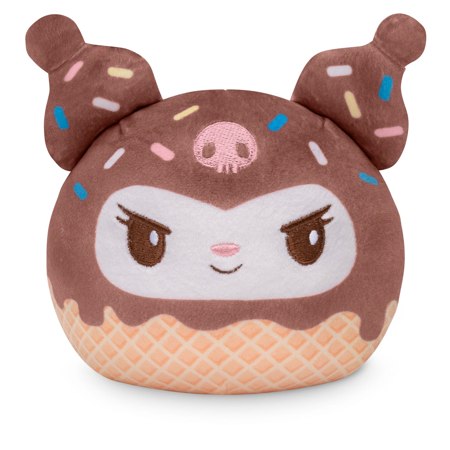 Kuromi Ice Cream Cone 4” Reversible Plushie: Ice Cream Kuromi
