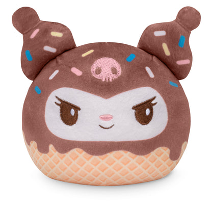 Kuromi Ice Cream Cone 4” Reversible Plushie: Ice Cream Kuromi