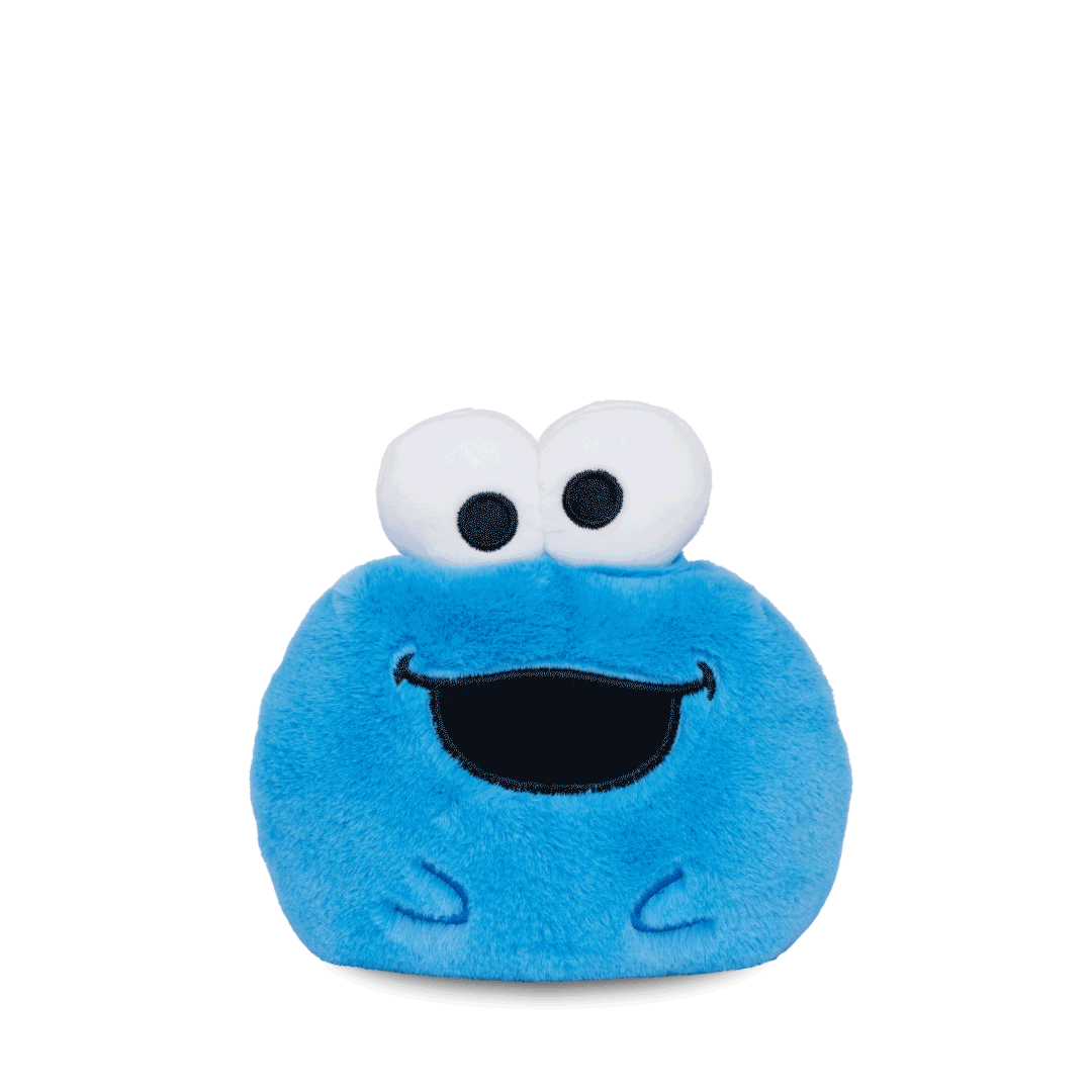 Share Bear & Cookie Monster 4" Reversible Plushie flip GIF