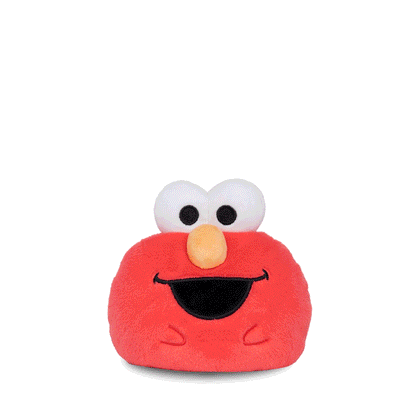 Cheer Bear & Elmo 4" Reversible Plushie flip GIF
