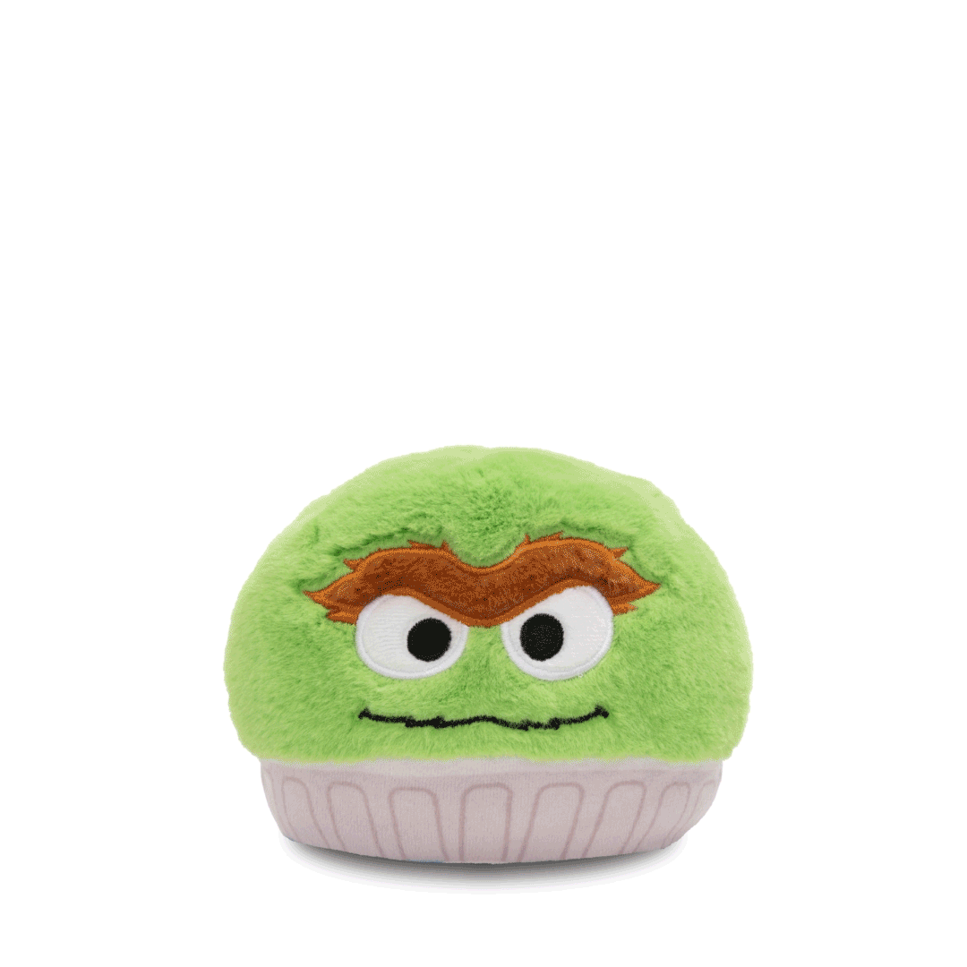 Grumpy Bear & Oscar 4" Reversible Plushie flip GIF