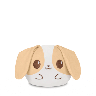 Plush toy designed to resemble a Plushiverse Floppy Bunny 4" Reversible Plushie from TeeTurtle, with long ears and large, expressive eyes.