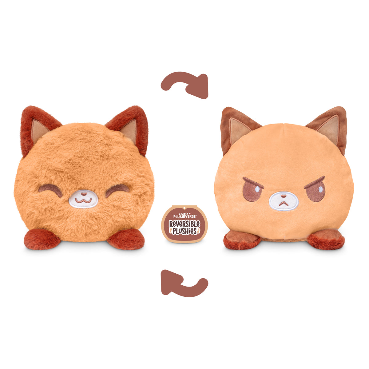 Anime Plushies TeeTurtle Reversible Fox Plushie - Blue & Orange Mood ...