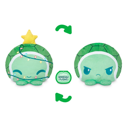 Holiday Turtle 6" Reversible Plushie