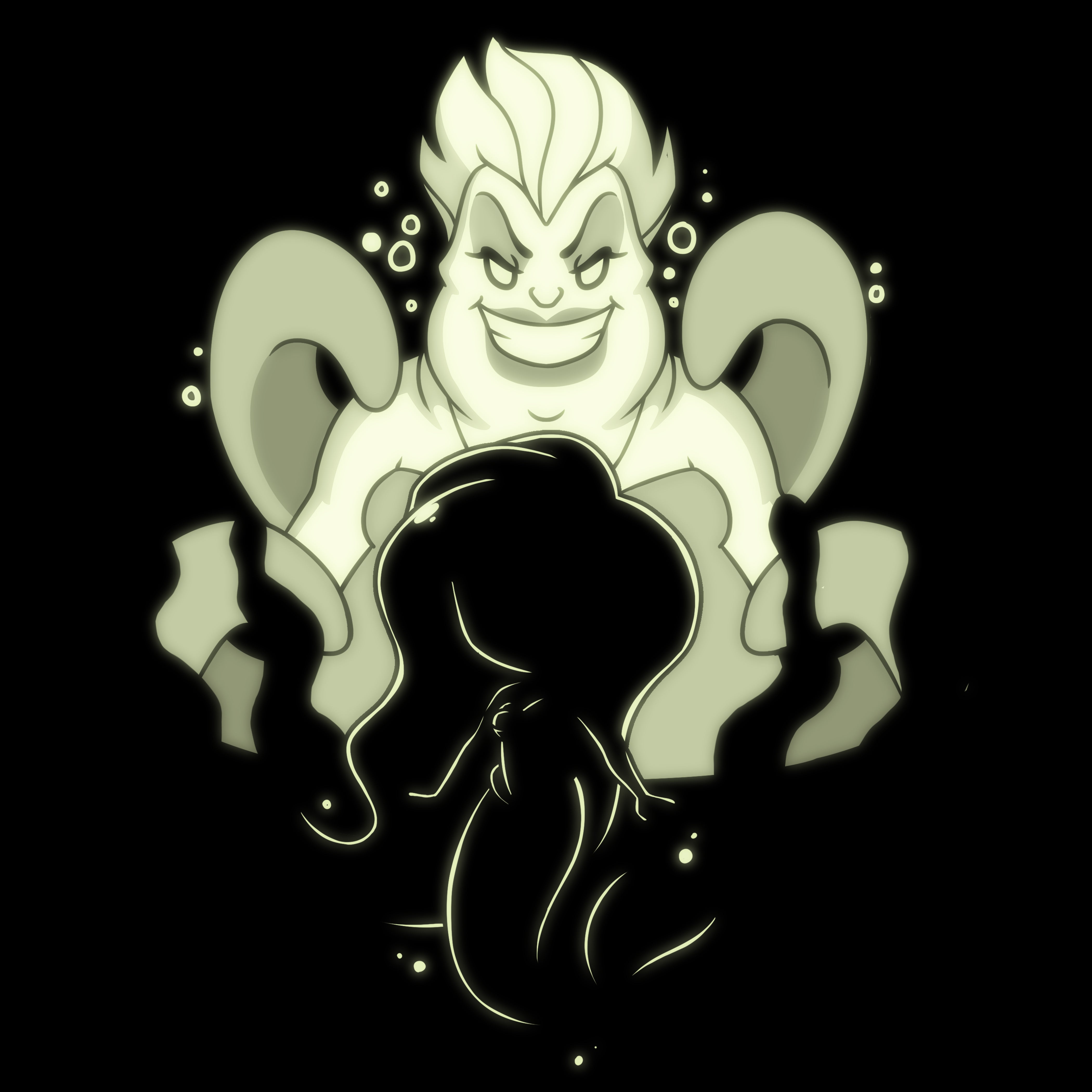 Ariel and Ursula (Glow) | Official Disney Tee – TeeTurtle