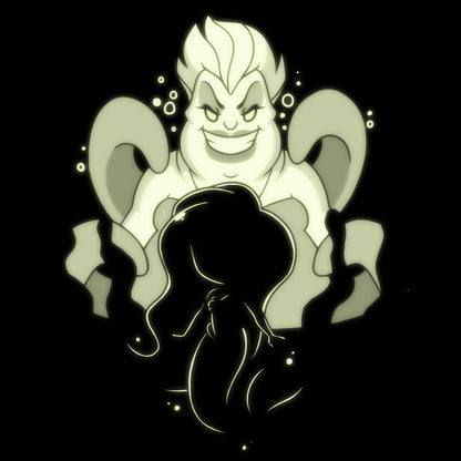 Officially licensed Disney Ariel and Ursula (Glow) T-shirt.