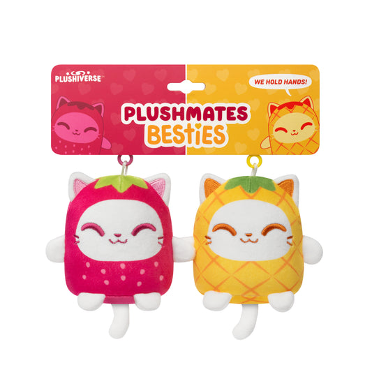 Two Plushiverse Purrfectly Sweet Plushmates Besties in a package by TeeTurtle.