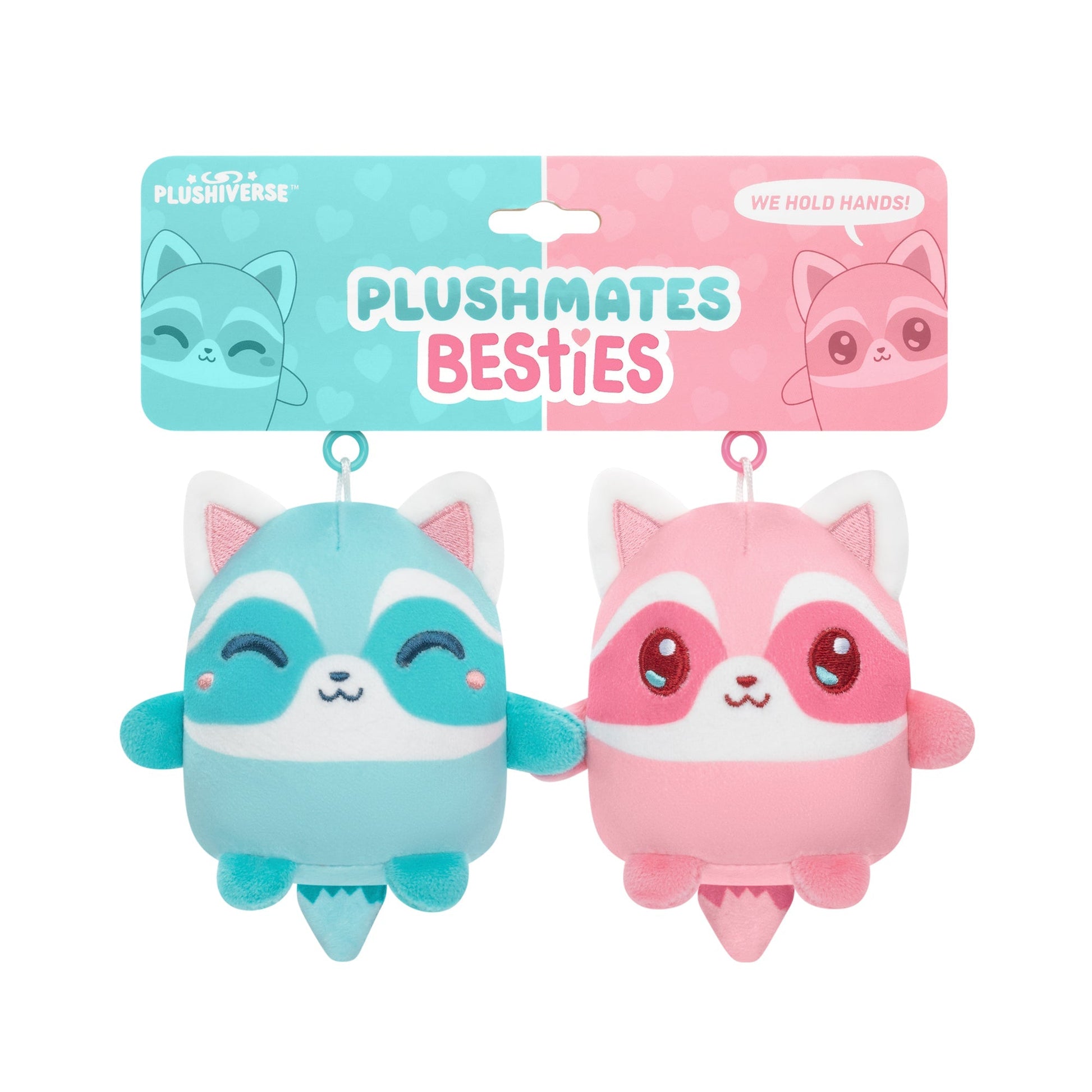 Two Plushiverse Thief of My Heart Raccoon Plushmates Besties by TeeTurtle in a package.