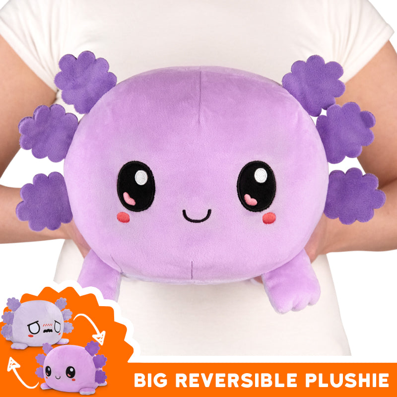 TeeTurtle brings you the TeeTurtle Big Reversible Axolotl Plushie (Purple + Light Purple) - a big mood plush.