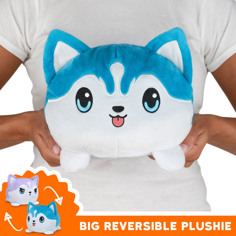 TeeTurtle's TeeTurtle Big Reversible Husky Plushie is the ultimate mood plushie.