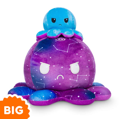 TeeTurtle's Big Reversible Octopus Plushie (Galaxy + Blue Gradient) is a big mood plushies toy that will bring joy to any octopus lover.