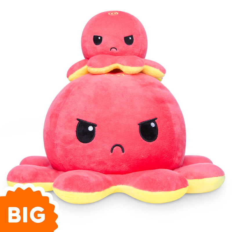 This TeeTurtle Big Reversible Octopus Plushie (Yellow + Red) is the perfect addition to your collection. It is an original and reversible octopus plushie by TeeTurtle, making it a unique and adorable companion. Get