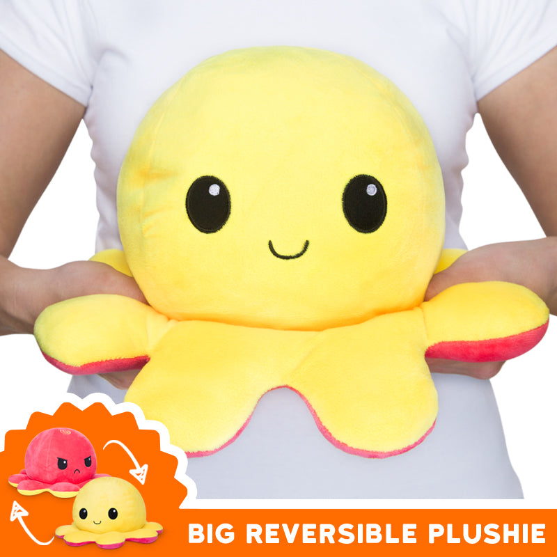 Original TeeTurtle Big Reversible Octopus Plushie, a big and cuddly octopus toy that can be flipped inside out. Perfect for fans of TeeTurtle and big reversible octopus plushies.