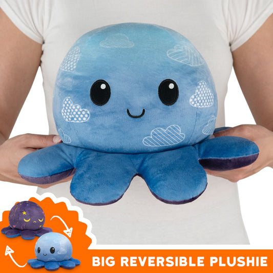 This TeeTurtle Big Reversible Octopus Plushie (Cloud Sky + Starry Sky) is big and perfect for all your mood plushie needs.