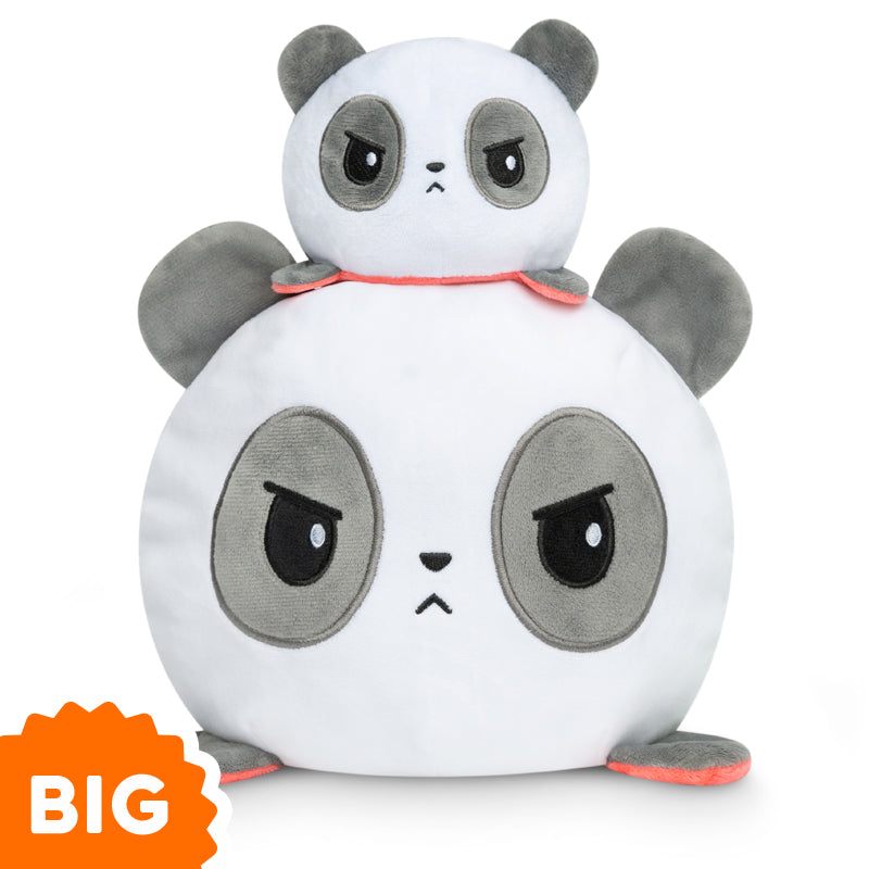 Reversible TeeTurtle Big Reversible Panda & Red Panda Plushie - mood plushies.