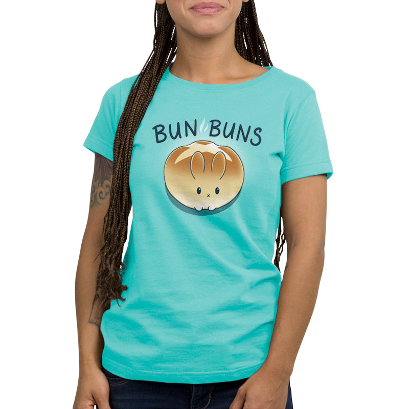 TeeTurtle Bun Buns women's short sleeve t-shirt.
