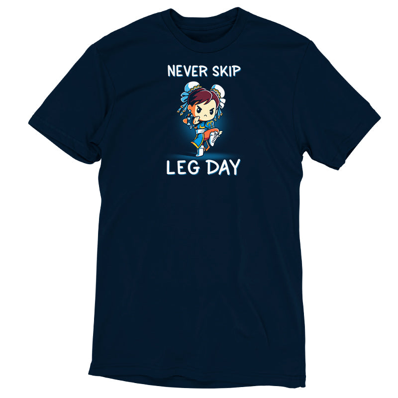 Licensed Never Skip Leg Day (Chun-Li) t-shirt by Capcom.