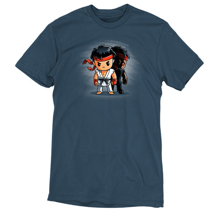 A officially licensed Capcom Street Fighter t-shirt featuring Ryu and Evil Ryu.