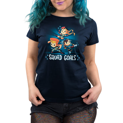 Officially licensed Street Fighter Squad Goals women's t-shirt by Capcom.