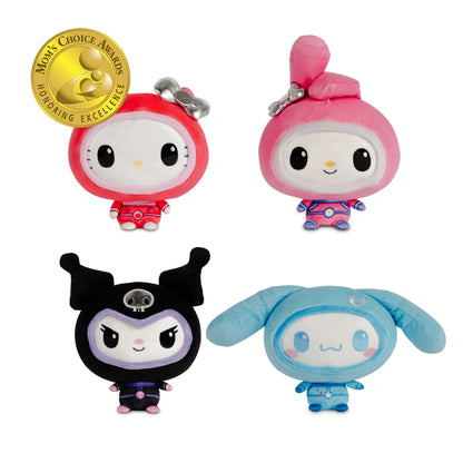 CH-Sanrio-Space-5in-Bundle-Site-Comp-Mom_s-Choice-Award_8cc71f36-588f-4754-b9a6-5021a38362a2 Four Sanrio character plushies in colorful space-themed outfits: Hello Kitty in red, My Melody in pink, Kuromi in black and purple, and Cinnamoroll in blue.