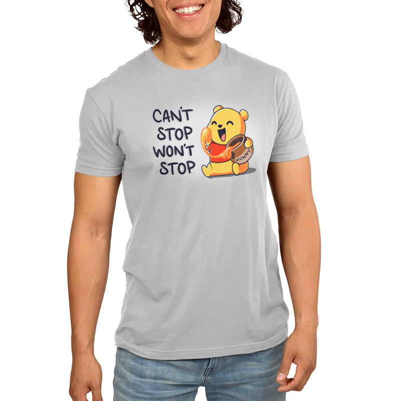 Officially licensed Can't Stop. Won't Stop. (Winnie the Pooh) t-shirt from Disney.