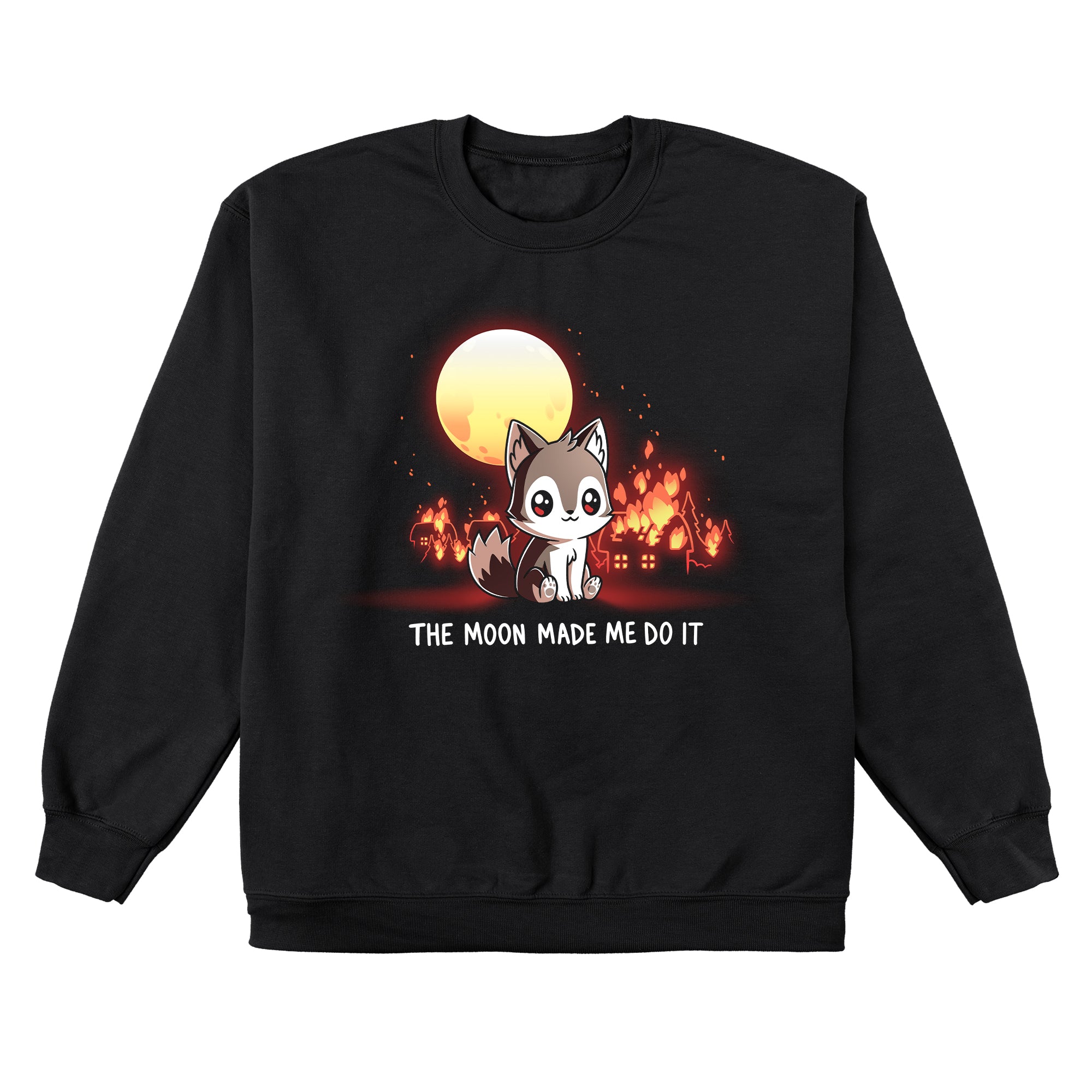 The Moon Made Me Do It Funny cute nerdy t shirts TeeTurtle