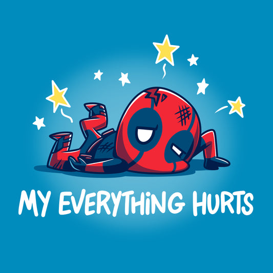 A Marvel My Everything Hurts (Deadpool) T-shirt.
