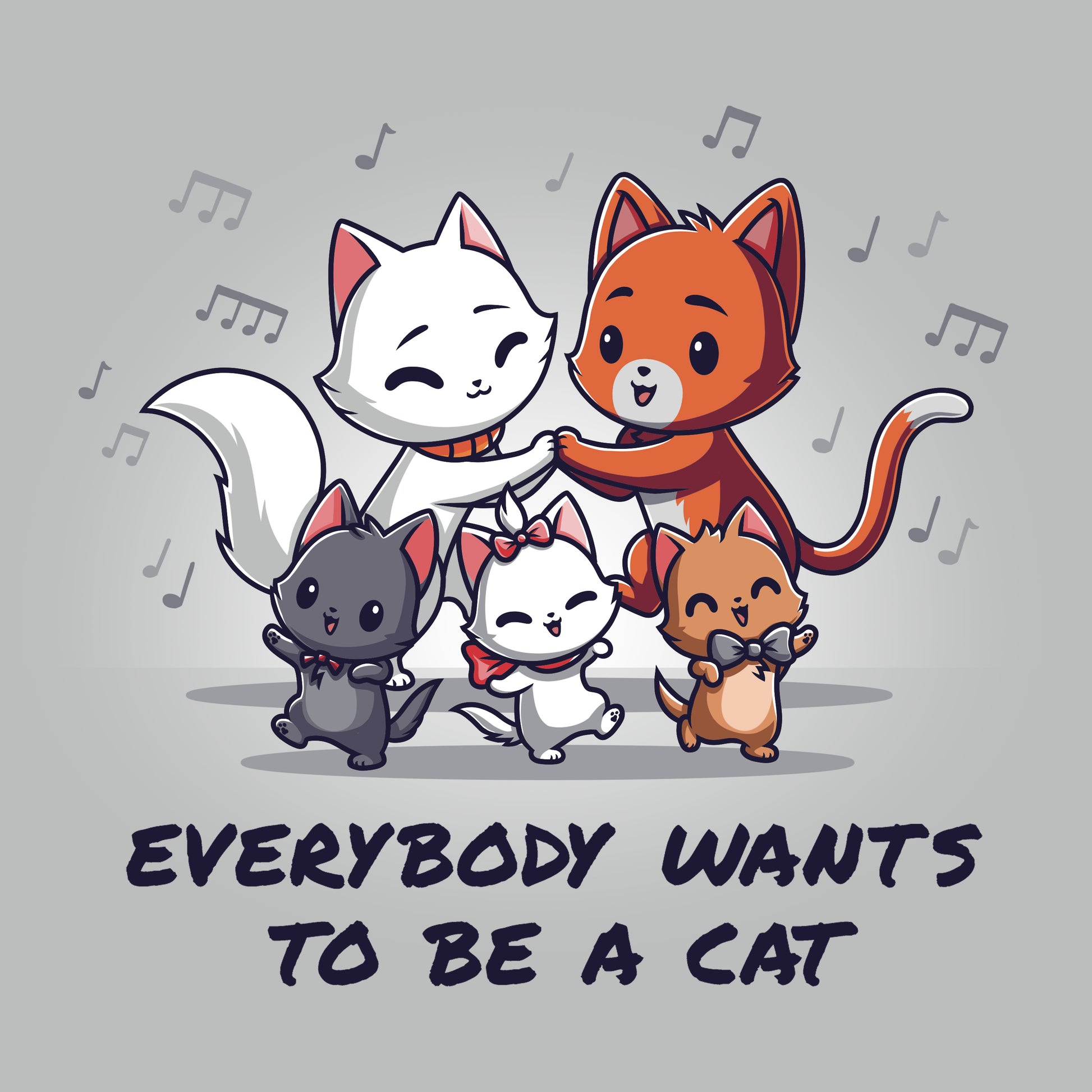 Officially licensed Disney Everybody Wants to Be a Cat T-shirt.